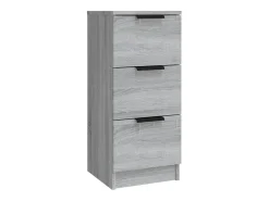 Juego de buffet de 3 piezas Sonoma gris Madera de ingeniería