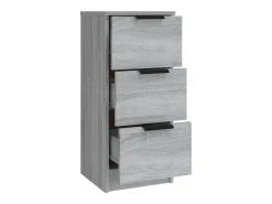 Juego de buffet de 3 piezas Sonoma gris Madera de ingeniería