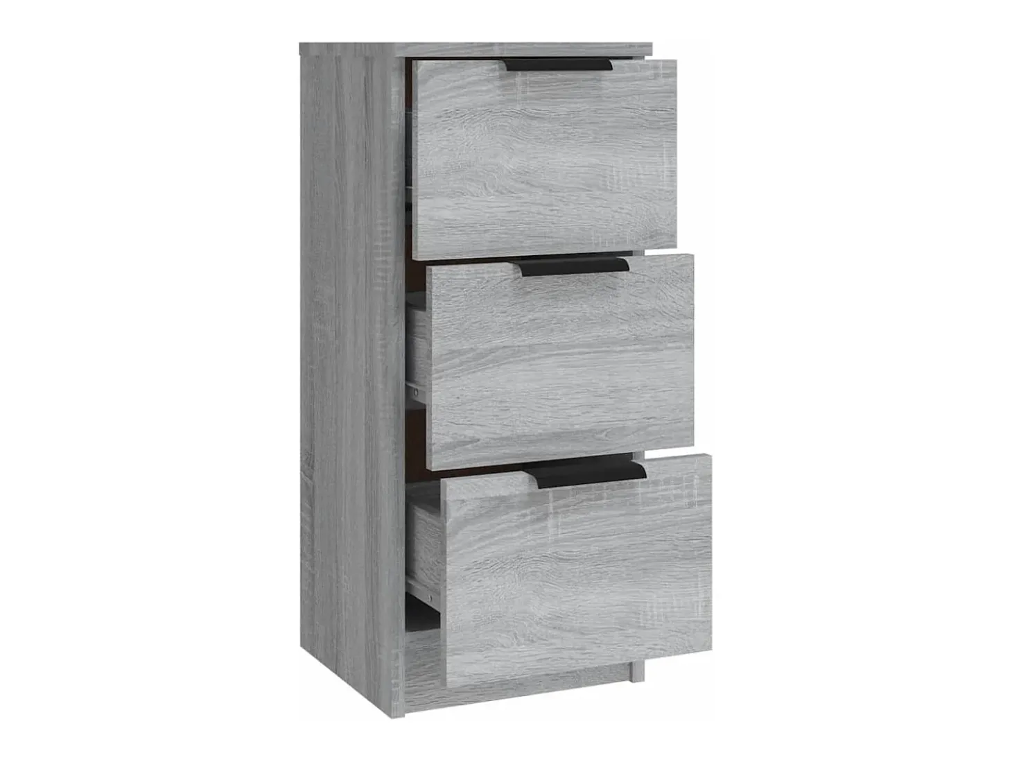 Juego de buffet de 3 piezas Sonoma gris Madera de ingeniería