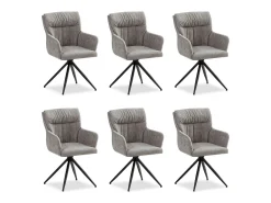 Juego de sillas de comedor 57x89x60 cm Gris Sillas Eames