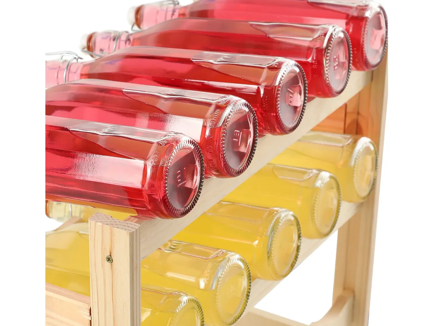 KADAX Botellero de Madera para Vino 20 Botellas Estante para Alcohol