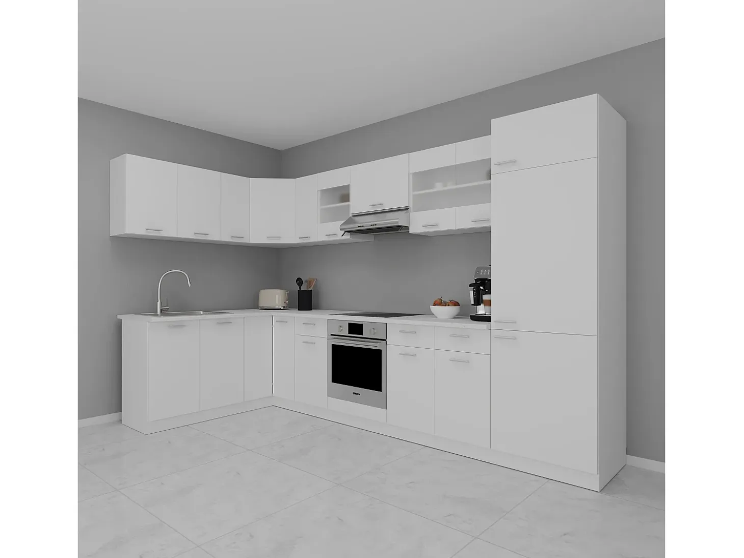 Kitchenette Esilo Blanco AL. 207 x AN. 505 x. P. 60 cm