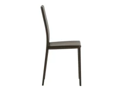 Kitty - Silla de piel sintética marrón (4 piezas)
