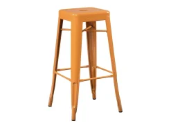 Kontoir taburete de acero beige brillante 76 cm-Color Rojo
