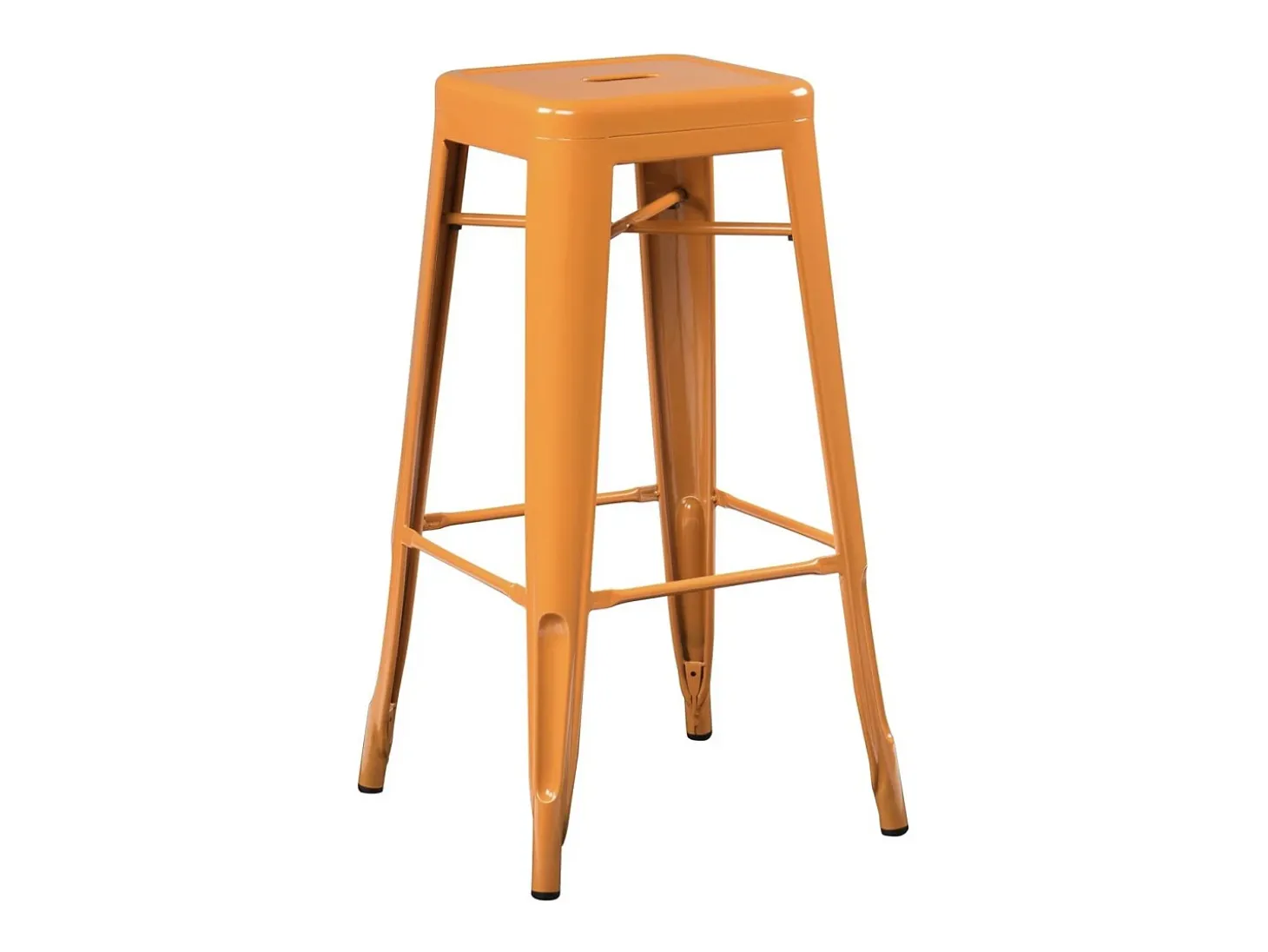 Kontoir taburete de acero beige brillante 76 cm-Color Gris
