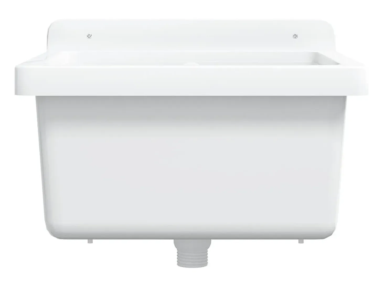 Lavabo de pared blanco 40x40x24 cm resina