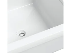 Lavabo de pared blanco 40x40x24 cm resina