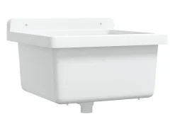 Lavabo de pared blanco 40x40x24 cm resina