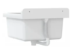 Lavabo de pared blanco 40x40x24 cm resina