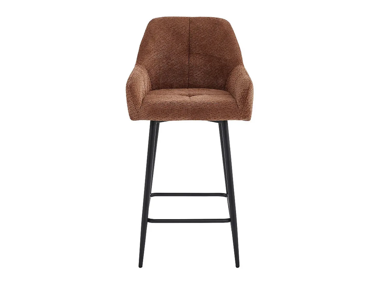 LEA-Silla de bar de tela Ikon Terracotta (x2)