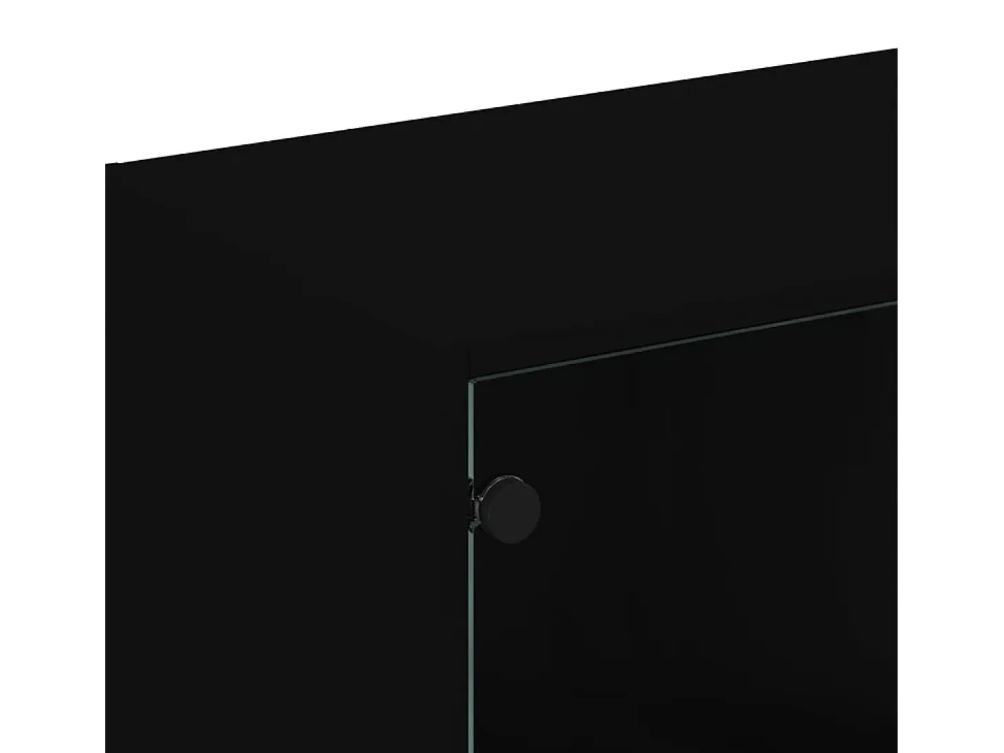 Librería con puertas negras 136x37x109 cm madera contrachapada