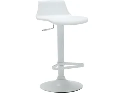 Lote 2 taburetes de bar de polipropileno color blanco CALAS