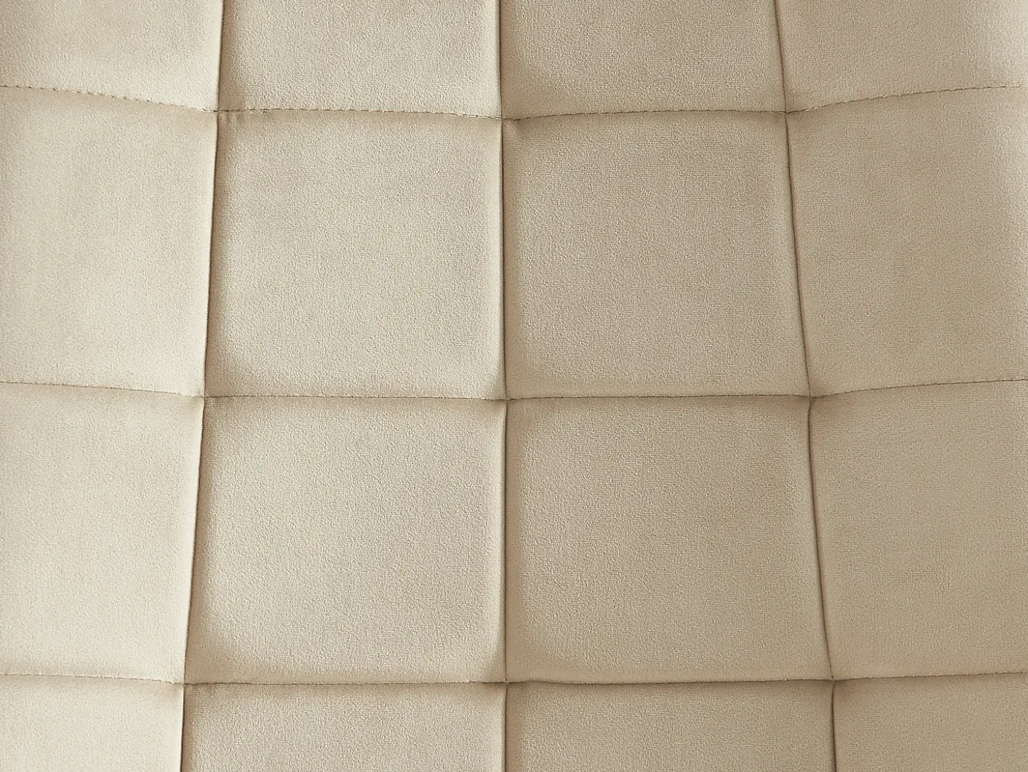 Lote de 2 sillas acolchadas de terciopelo y metal dorado - Beige - OLLUA
