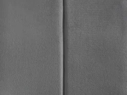 Lote de 2 sillas cantilever de terciopelo y metal cromado - Gris - BERLONA