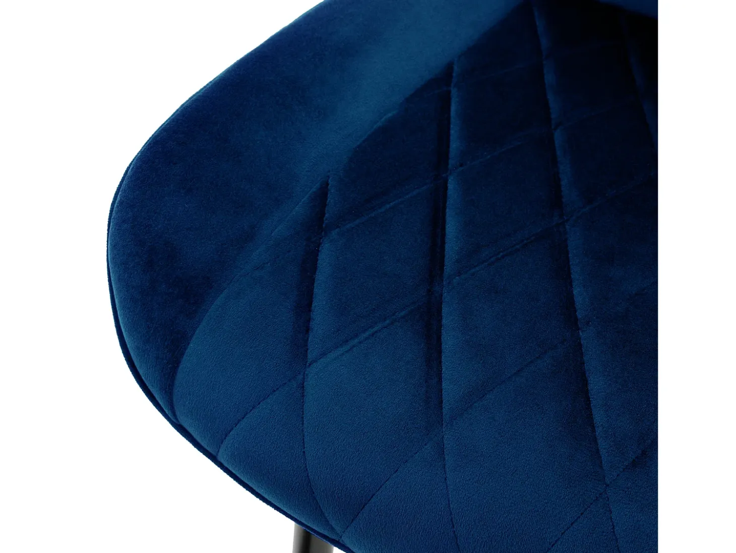 Lote de 2 sillas de comedor sillas de salón sillas de cocina terciopelo azul oscuro