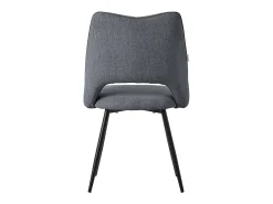 Lote de 2 sillas de comedor silla de cocina silla de salón respaldo tapizado gris