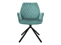 Lote de 4 sillas de comedor giratorias sillón de comedor sillón de terciopelo giratorio 180