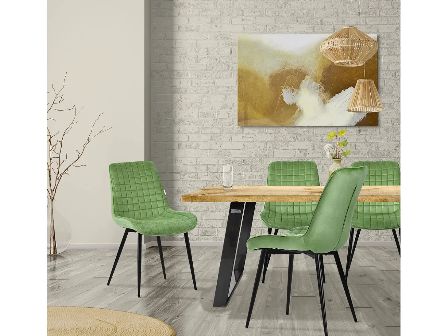 Lote de 2 sillas de comedor sillas de cocina sillas de salón sillas tapizadas terciopelo