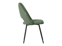 Lote de 4 sillas de comedor silla de cocina silla de salón respaldo tapizado verde