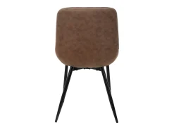 Lote de 6 sillas de comedor Sillas de salón Silla de cocina PU imitación piel marrón