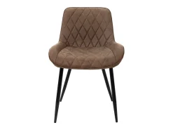 Lote de 6 sillas de comedor Sillas de salón Silla de cocina PU imitación piel marrón