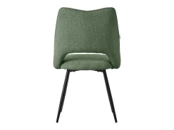 Lote de 2 sillas de comedor silla de cocina silla de salón respaldo tapizado verde