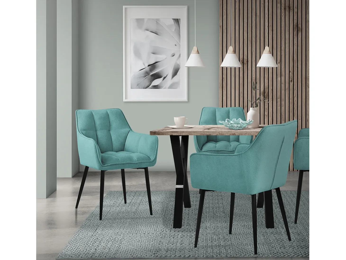 Lote de 6 sillas de comedor Silla de salón Silla de cocina Sillón Silla de diseñ