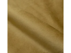 Lote de 2 sillas de terciopelo amarillo con patas de metal negro