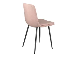 Lote de 4 sillas diseño Yam – Tejido a rayas rosa