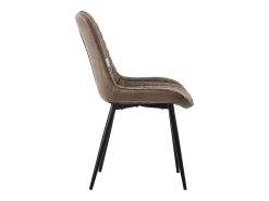 Lote de 2 sillas Sillas de comedor Silla de cocina Sillas de salón PU imitación piel marrón