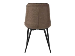 Lote de 2 sillas Sillas de comedor Silla de cocina Sillas de salón PU imitación piel marrón