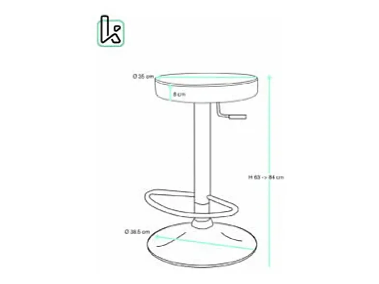 Lote de 2 taburetes de bar redondos, asiento de símil cuero acolchado, giratorio y altura regulable, base cromada YO (gris oscuro)