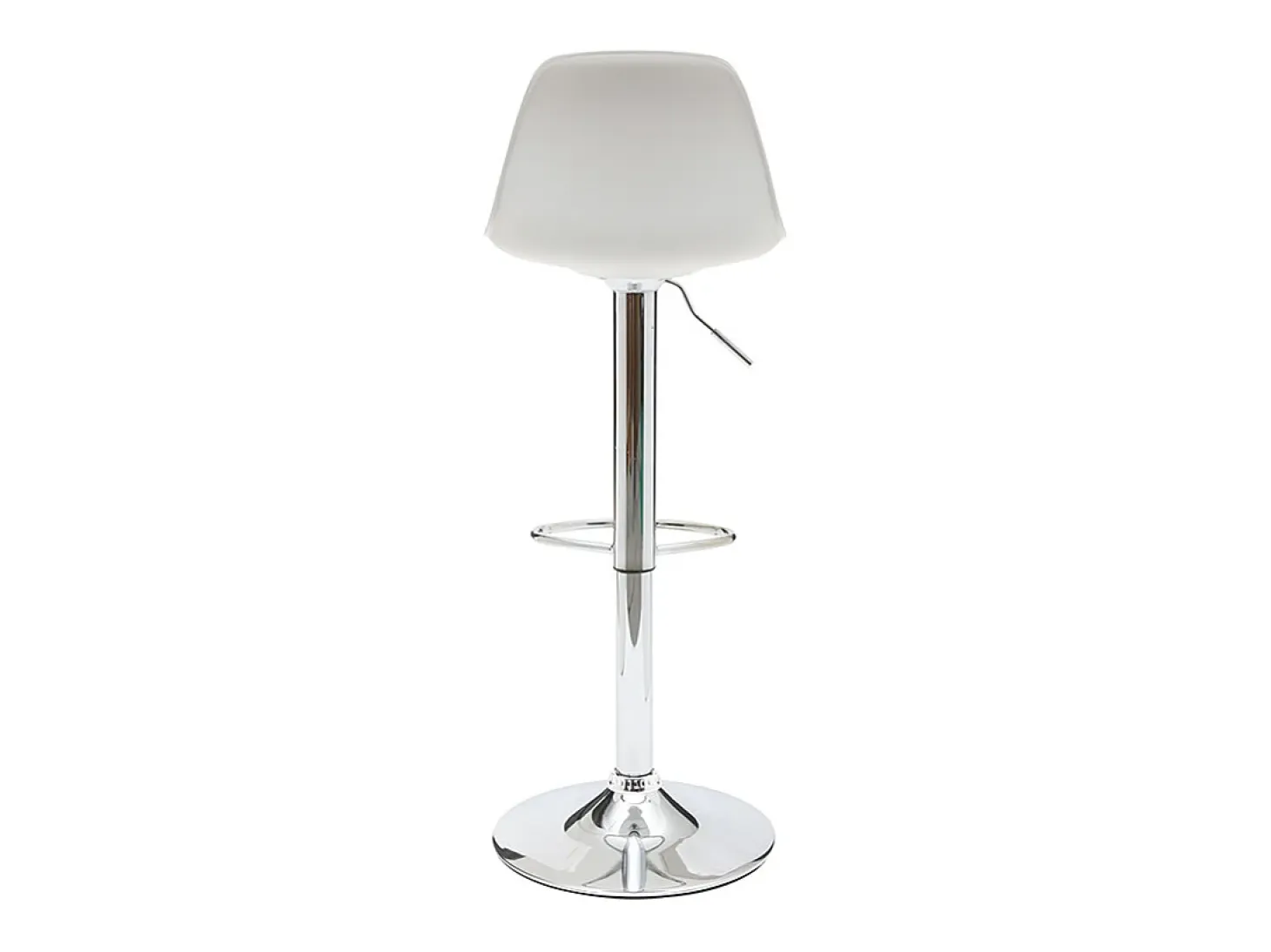 Lote de 2 taburetes de diseño blancos STEEVY
