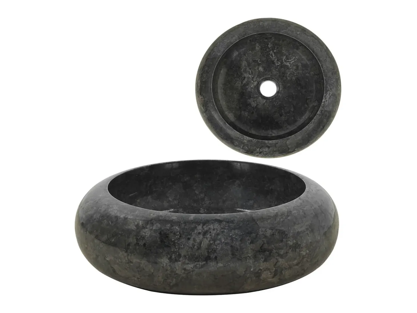 Lucien-Laurent Lavabo de mármol negro 40x12 cm