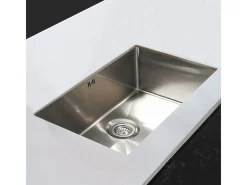 Luisa Fregadero 1 seno grande 76x45 en acero inoxidable Essebagno