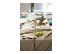 Mantel reciclado Grace Camello 140 x 250 cm