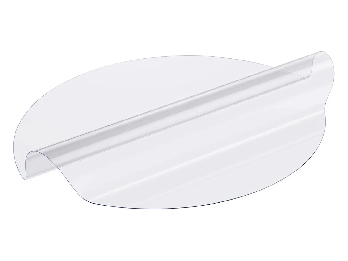 Mantel Transparente SucceBuy Protector de Mesa de PVC de 106 cm, Almohadilla de Escritorio Redonda de Plástico Transparente, 2 mm de Grosor