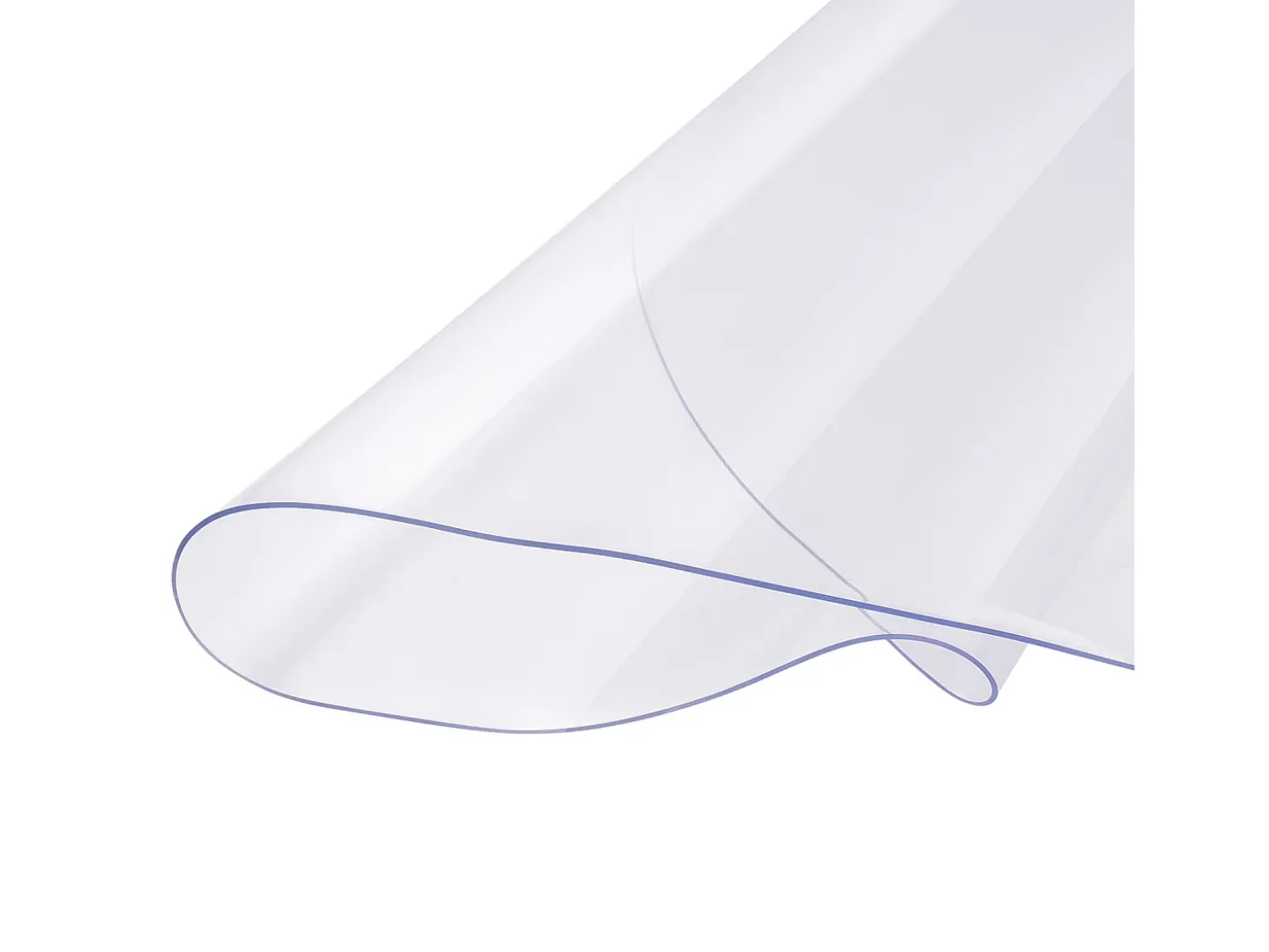 Mantel Transparente SucceBuy Protector de Mesa de PVC de 106 cm, Almohadilla de Escritorio Redonda de Plástico Transparente, 2 mm de Grosor