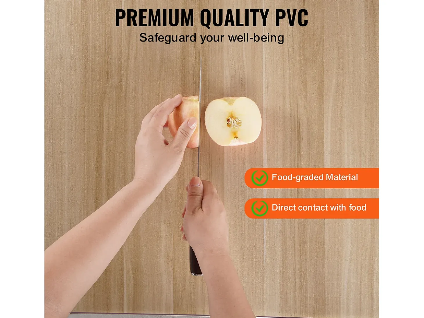 Mantel Transparente SucceBuy Protector de Mesa de PVC, 61 x 122 cm, Tapete de Escritorio de Plástico Esmerilado, 1,5 mm de Grosor