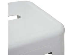 MCW-A73 Taburete de bar de metal (set de 4), blanco