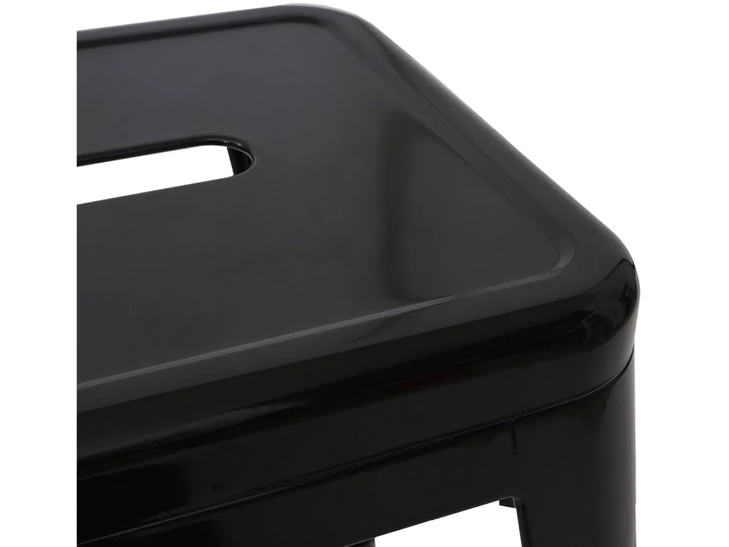 MCW-A73 Taburete de bar de metal (set de 4), negro