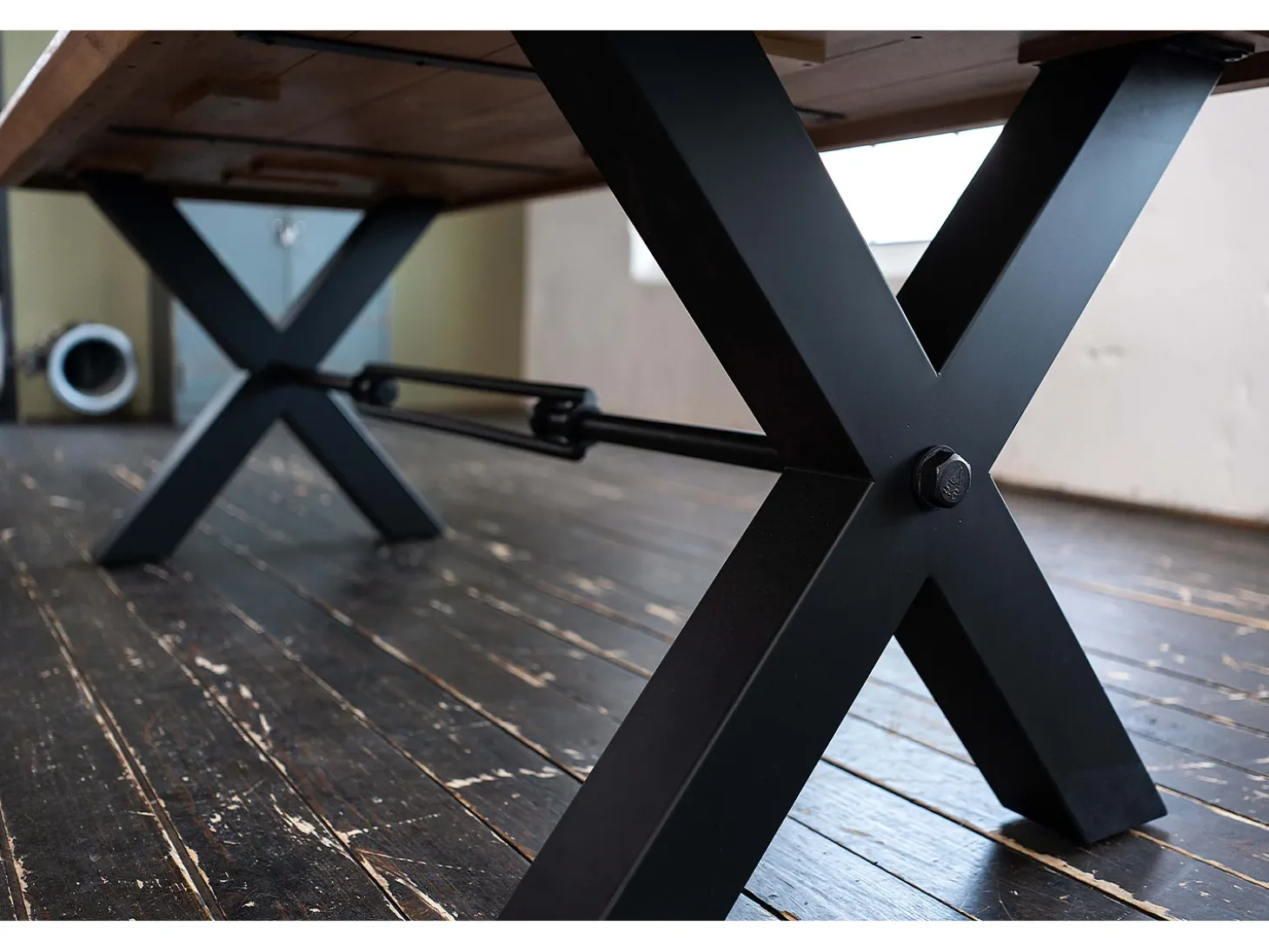 Mesa - marrón Madera - 280 x 100 cm - PALO