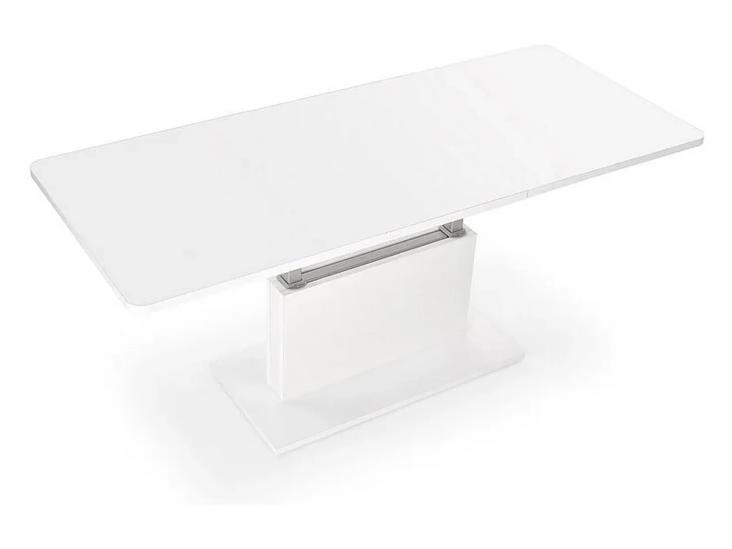 Mesa ALLAN blanca extensible y regulable en altura