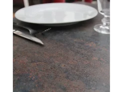 Mesa alta 60 x 60 cm Rome bistro óxido