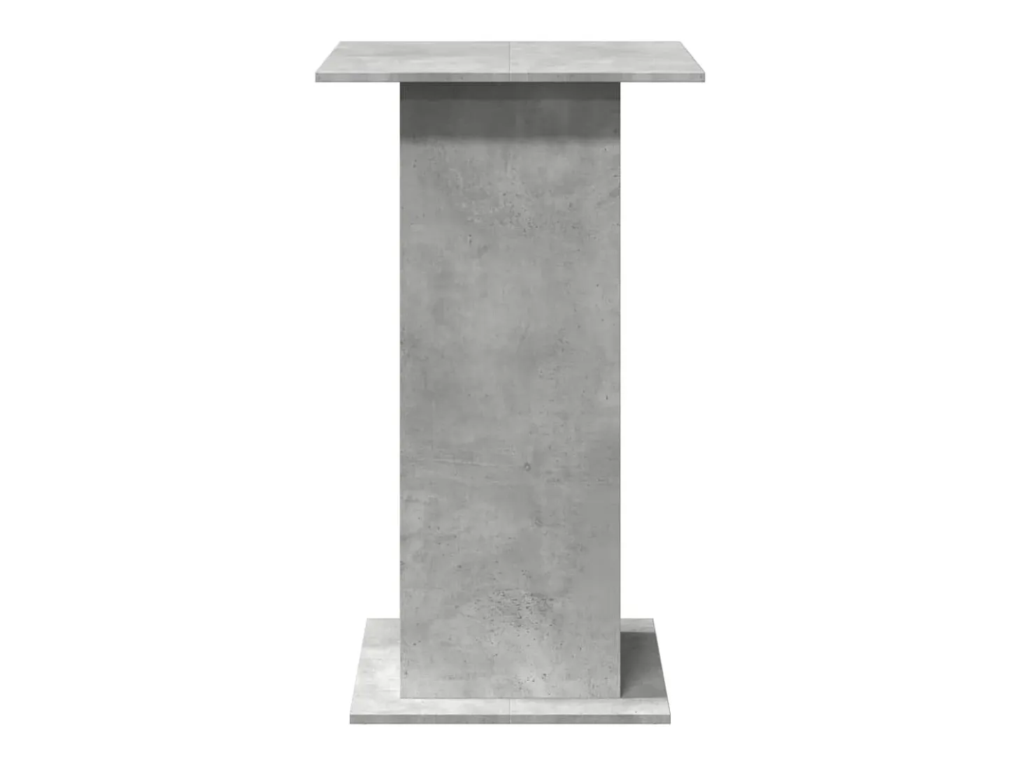 Mesa alta bar con almacenaje madera gris hormigón 60x60x102 cm