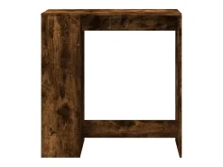 Mesa alta bar con estantes roble ahumado 101x40x103,5 cm