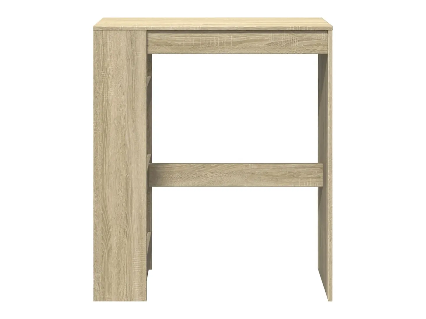 Mesa alta bar con estantes madera roble Sonoma 90x40x103,5 cm