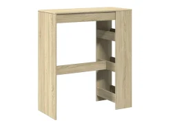 Mesa alta bar con estantes madera roble Sonoma 90x40x103,5 cm