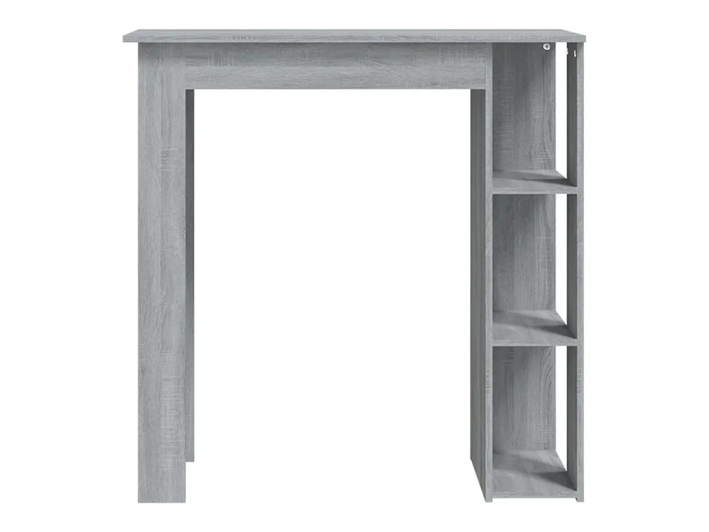 Mesa alta con estante gris Sonoma 102x50x103,5 cm ES250301