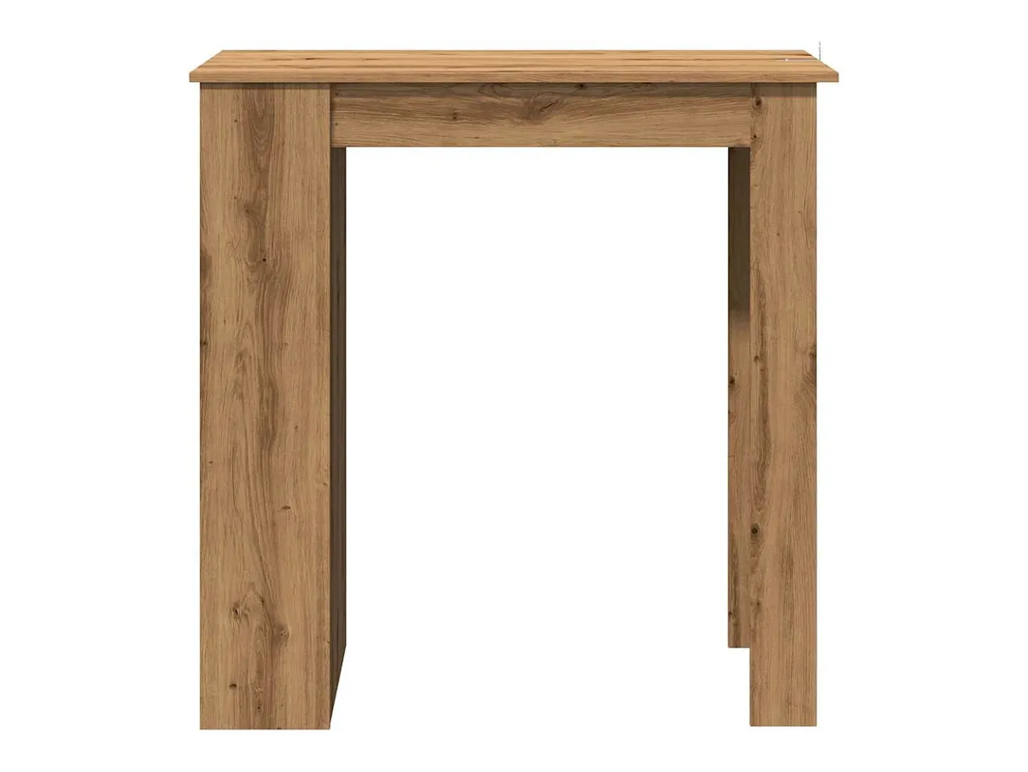 Mesa alta con estante madera roble artisan 102x50x103,5 cm